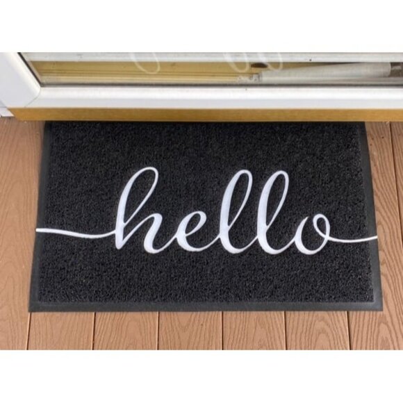 New Door Mat (30"x17.5",Black), Welcome Mat Low Profile Floor Mat - Picture 2 of 2